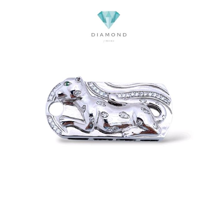 Panthere White Gold Pendant 18K / Liontin Panthere Emas Putih 18K / Diamond Jewelry / 159LMSWP16