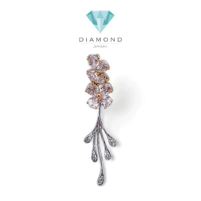 Liontin Flower Margonite Diamond 18K / Diamond Jewelry 11LBGT267WP-HT