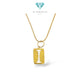 Yellow Gold Razor Pendant 23K / Liontin Emas Silet 23K / Diamond Jewelry /  289LMSWP1