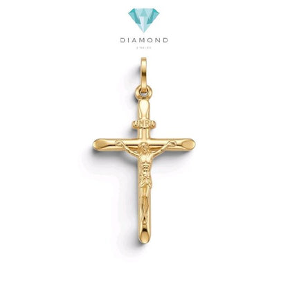 Gold Cross Pendant 16K / Liontin Salib Emas 16K / Diamond Jewelry / 286LMS066LS