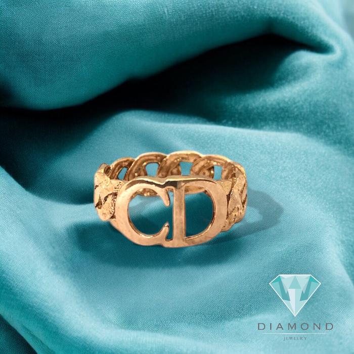 Cincin Emas Model Huruf CD-381CMS239LS-HT