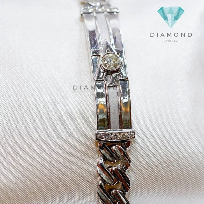 Diamond Bangle - Gelang Berlian - Diamond Jewelry - White 03030418