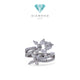Butterfly Vintage Diamond Ring 18K / Diamond Jewelry/ cincinn  Emas Berlian bunga kupu