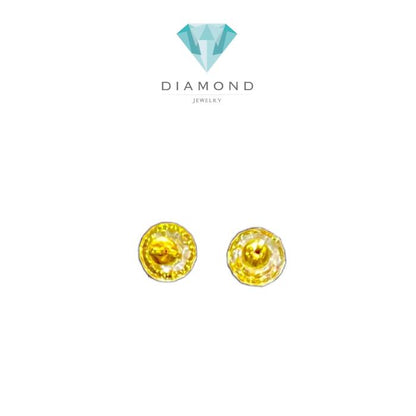 Gold earring 23K Diamond Jewelry give away