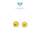 Gold earring 23K Diamond Jewelry give away