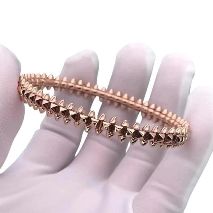Gold Bangle Clash 18k/ Gelang Emas Clash Rose Gold 18k /Gelang Emas Modern Rose Gold - 512GBD18600LS