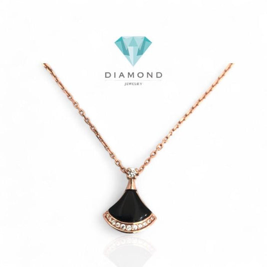 Kalung Emas Diva Bolak Balik 750K-Diamond Jewelry-395KMS522LS-HT