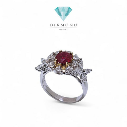 Ruby Diamond Ring / Diamond Jewelry