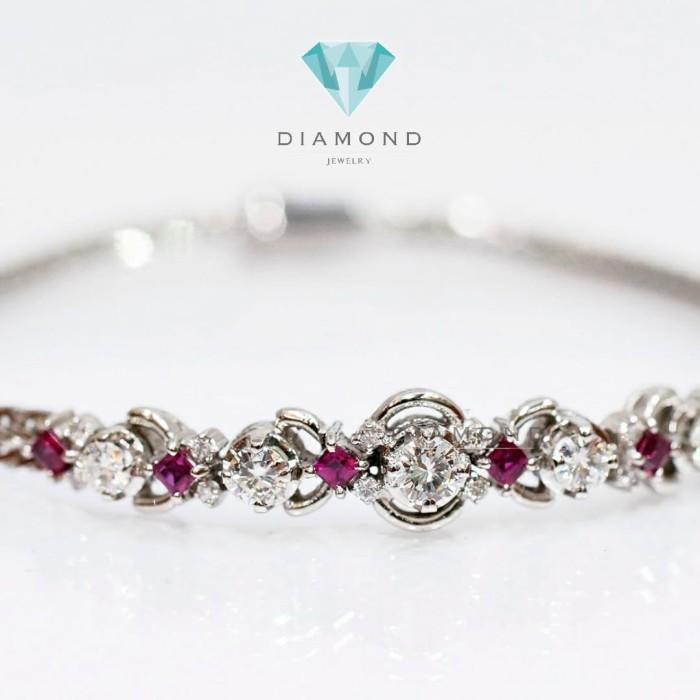 Diamond Bangle - Gelang Berlian - Diamond Jewelry - White 33030440