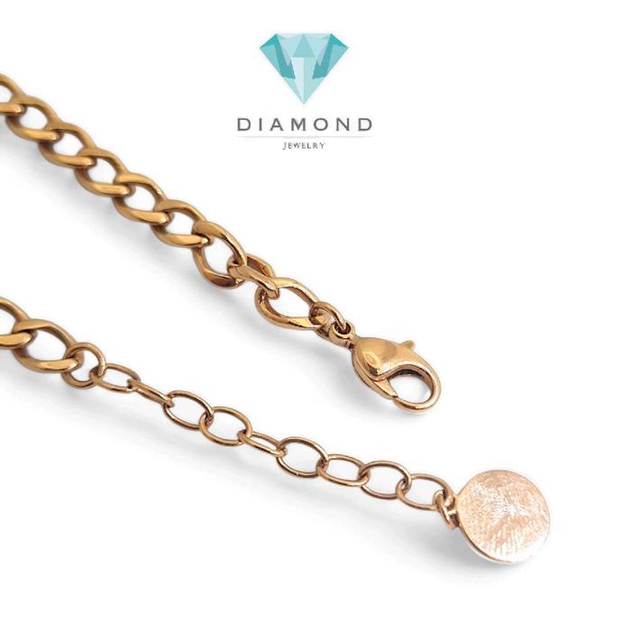 Chain CD Gold Bracelet 18K-Diamond Jewelry-12GBD1238RB