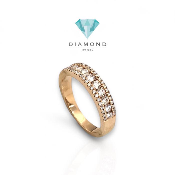 Cincin berlian 18K rose gold diamond jewelry