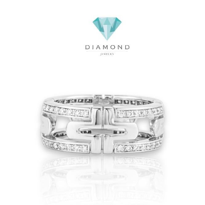 Parentesi Diamond Ring BV/Cincin Berlian Parentesi 18k-Diamond jewelry - 23CBM1120LSWP