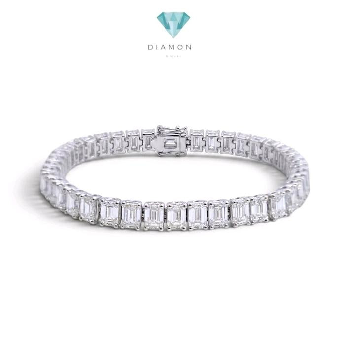 Baguette Diamond Bracelet 18K / Gelang Berlian Baguette 18K / Diamond Jewelry / 9GB14000PGK