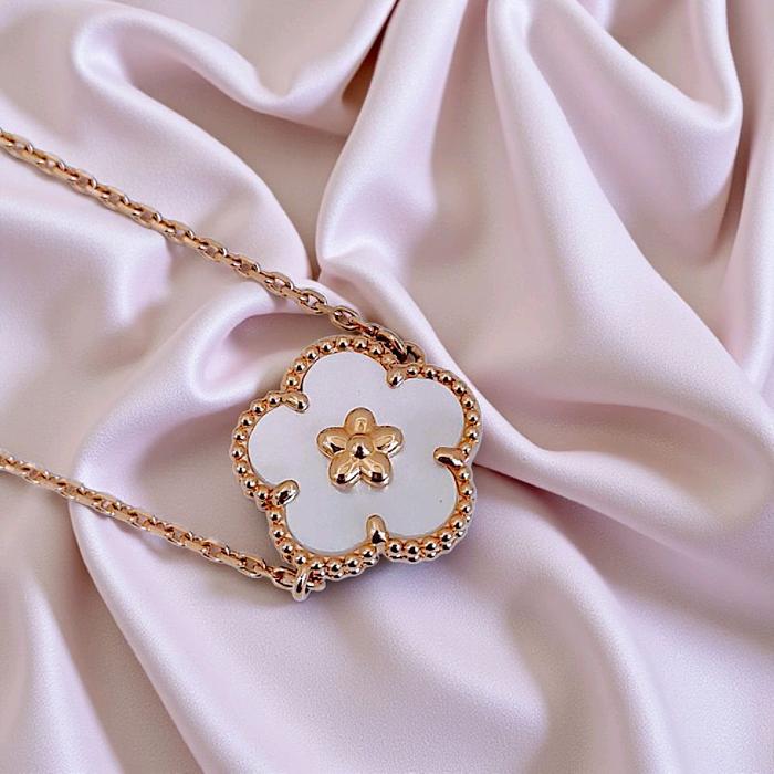 Flower MOP Bracelet 18K / Gelang Bunga Mutiara 18K / Diamond Jewelry 133GBD39800AB-HT