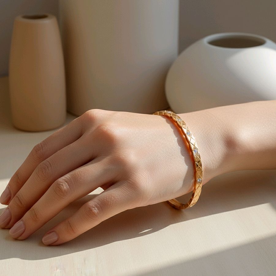 Cococrush Diamond Bangle 18K / Gelang Berlian Cococrush 18K / Diamond Jewelry 139GBD173000AB-HT
