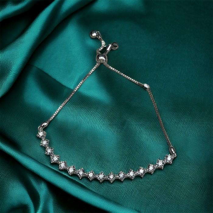 Diamond listring bolo bracelet serut 18K -Diamond Jewelry