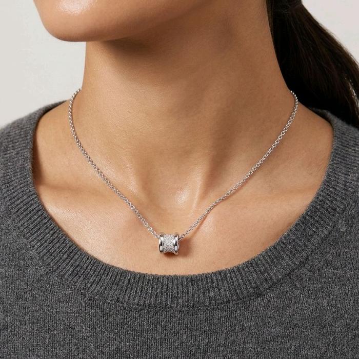 B. Zero 1 Pendants Necklace 18K / Liontin Berlian B.Zero 1/ Diamond Jewelry / 152KBD111000AB