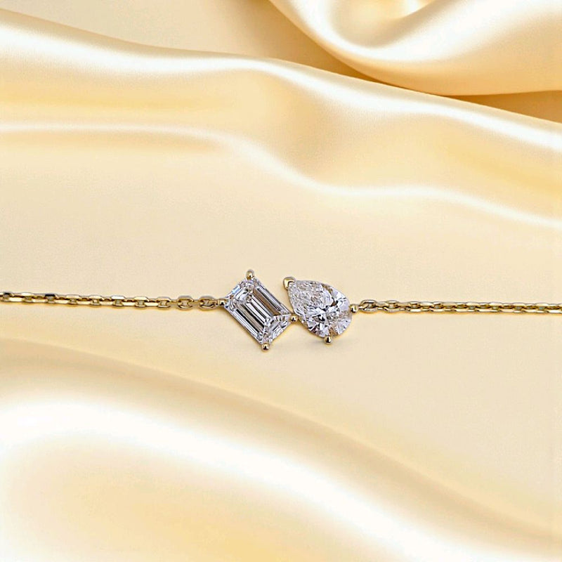Totmoi Diamond Lab Grown Bracelet 14K / Gelang Berlian Totmoi 14K / Diamond Jewelry 2GBLGG400LS HT