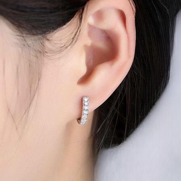 Gold Klip Earring 18K Diamond Jewelry