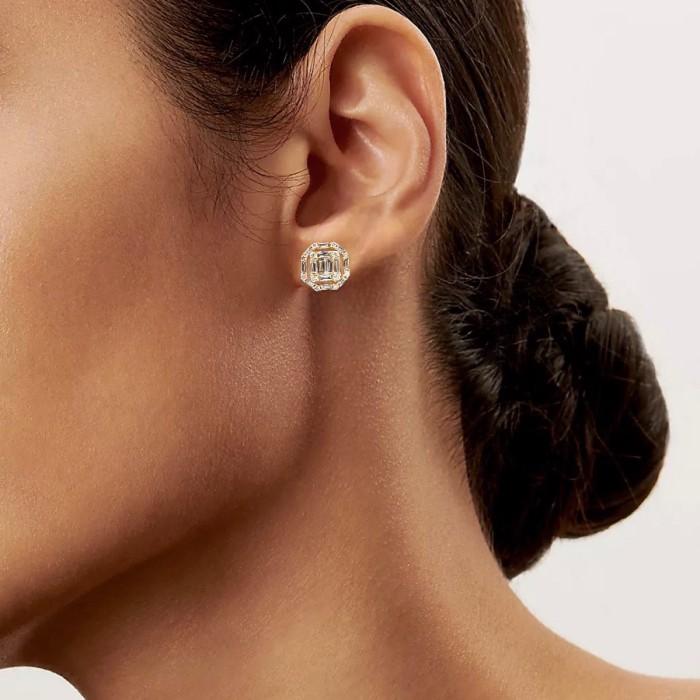 Diamond Baguette Earrings-Anting Berlian Baguette-Diamond Jewelry