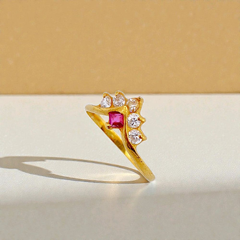 Crown Gold Ring 23K / Cincin Emas Mahkota 23K / 77CMSWP2