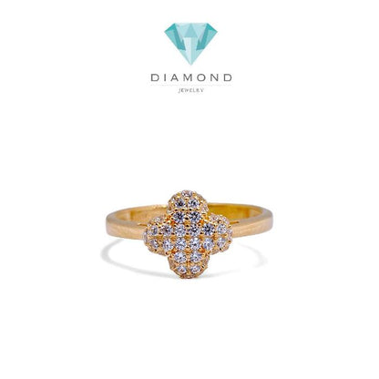 Clover Gold Ring 700K / Cincin Emas Clover 700K / Diamond Jewelry 423CMS211LS