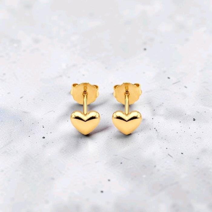 Love Gold Kids Earring 16K / Anting Emas Anak Love 16K / Diamond Jewelry / 437AMS048LS