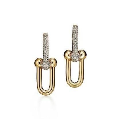 Hardware Earring T Diamond 18K Gold Diamond Jewelry