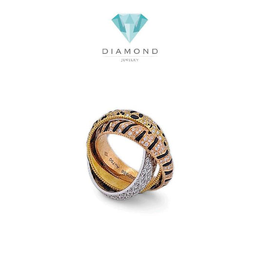 Trinity Animal Diamond Ring 18K / Cincin Trinity Animal Berlian 18K / Diamond Jewelry 395CBD38000RY-HT