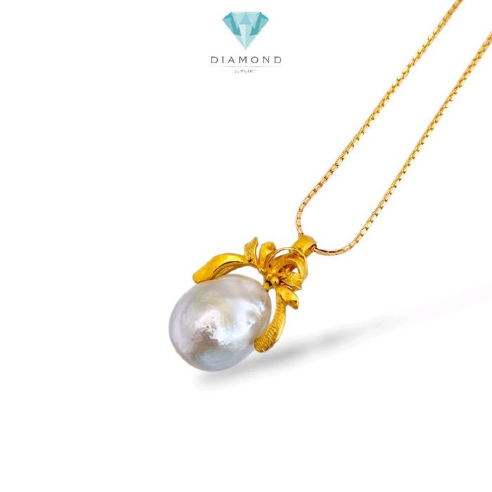 Gold Pearl Pendants 23K / Liontin Mutiara Emas 23K / Diamond Jewelry / 210LMSWP7