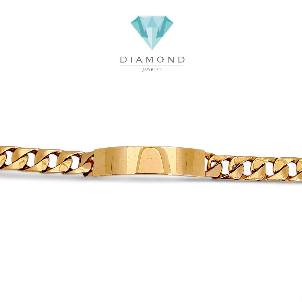 Cuban Bracelet 18K / Gelang Sisik Naga 18K / Diamond Jewelry 425GBD4669RY - HT