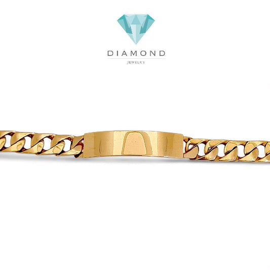 Cuban Bracelet 18K / Gelang Sisik Naga 18K / Diamond Jewelry 425GBD4669RY - HT