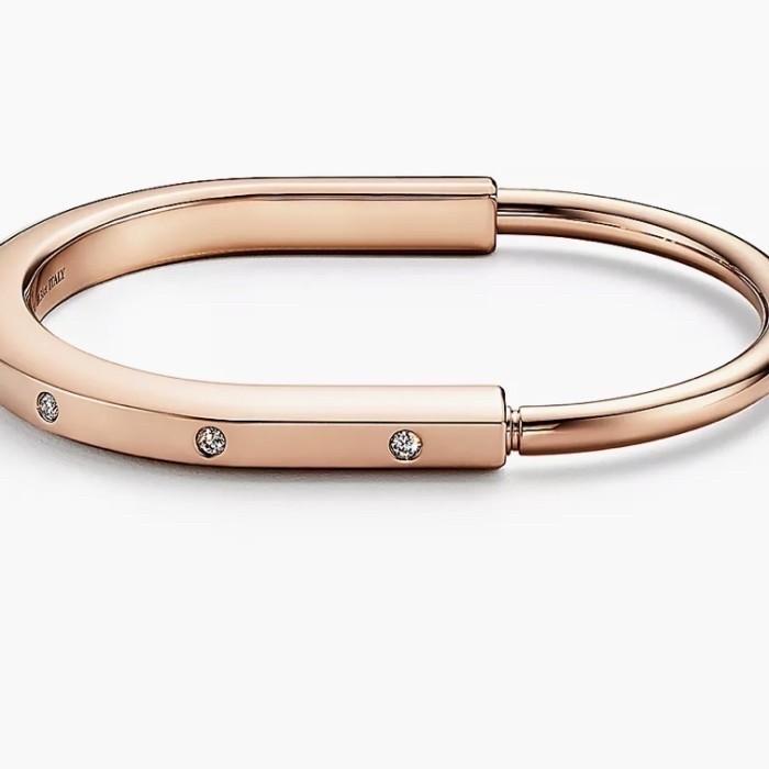 Lock Bangle Pave Diamond 18K Gold- Diamond Jewelry-1GBDLOCK47LSNEW/244GBD3098RY/489GBD3600LS/1GBDLOCK33LSNEW-HT