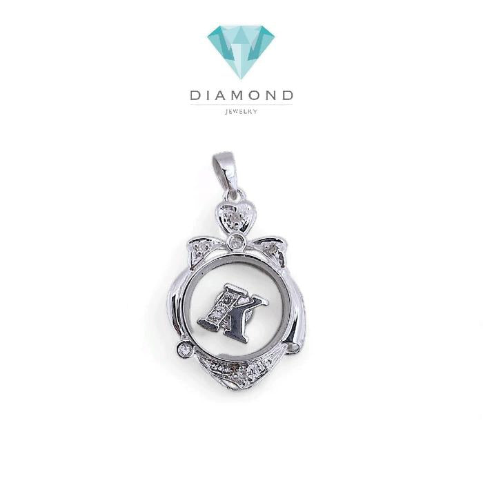 Liontin Initial K Diamond 18K / Diamond Jewelry 16LBGT600WPLS-HT
