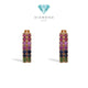 Rainbow Diamond Earring 18K / Anting Berlian Pelangi 18K / Diamond Jewelry 57BAAB43000LS-HT