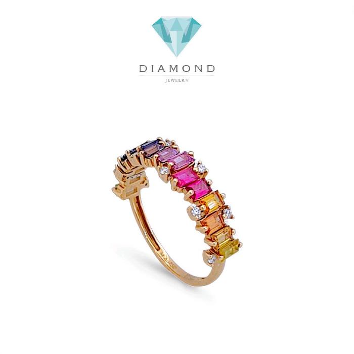 Cincin Berlian Pelangi 18K / Diamond Jewelry 387BC2800LS HT