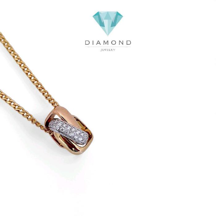 Trinity Cushion Diamond Necklace 18K / Kalung Trinity Cushion Berlian 18K / Diamond Jewelry 109KBD168000AB-HT