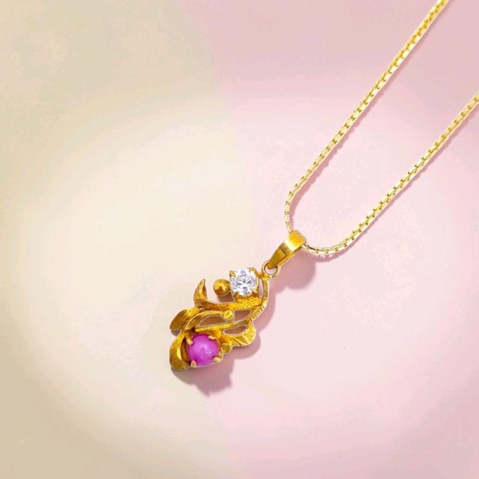 Malabar Pearl Pendants 23K / Liontin Mutiara Malabar 23K / Diamond Jewelry / 186LMSWP2