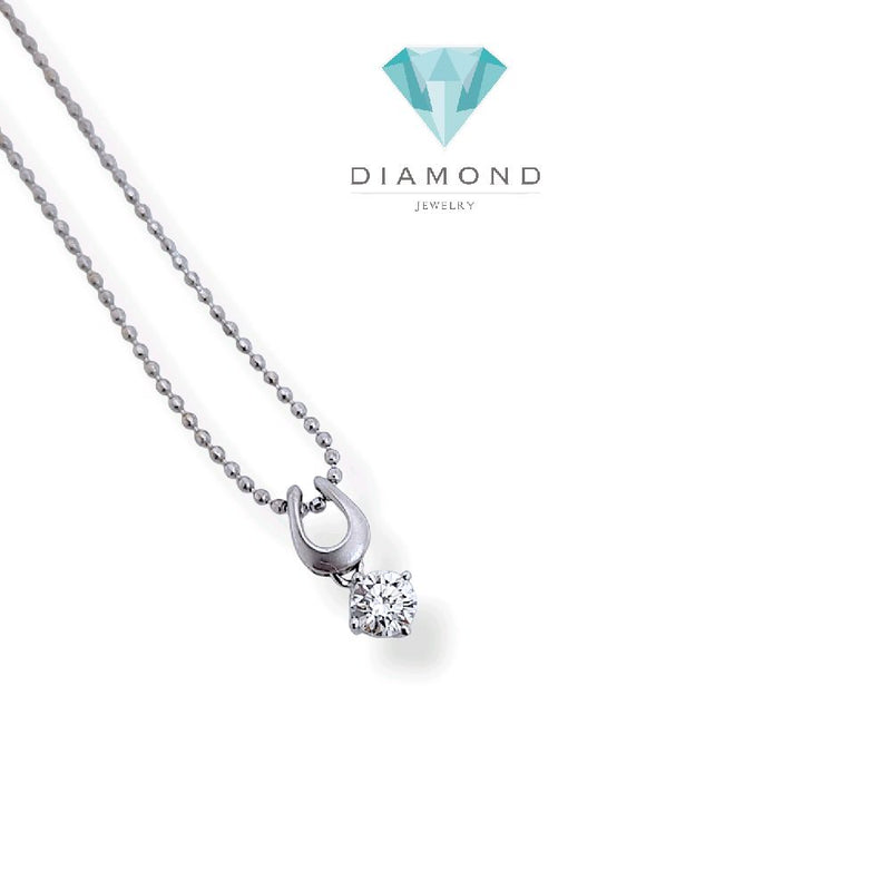 Solitaire Diamond Pendant 18K / Kalung Berlian Solitaire 18K / Diamond Jewelry / 1LB1090PP