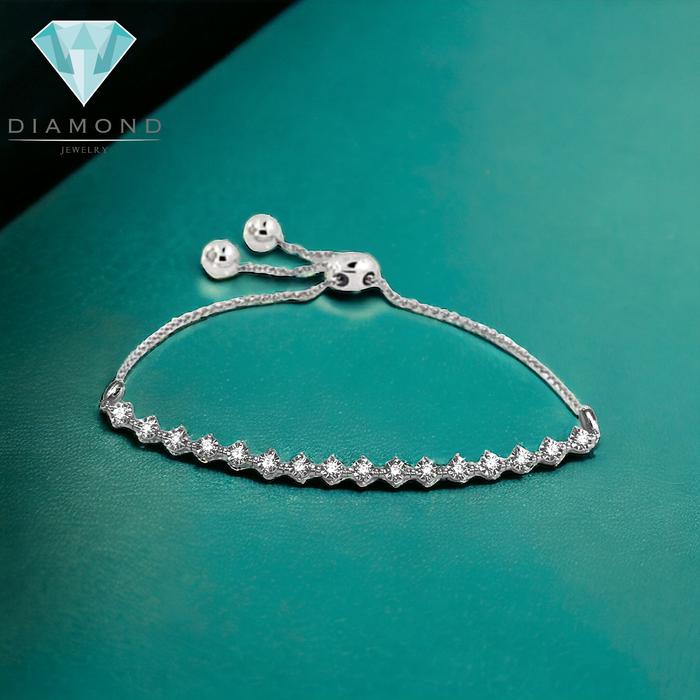 Diamond listring bolo bracelet serut 18K -Diamond Jewelry