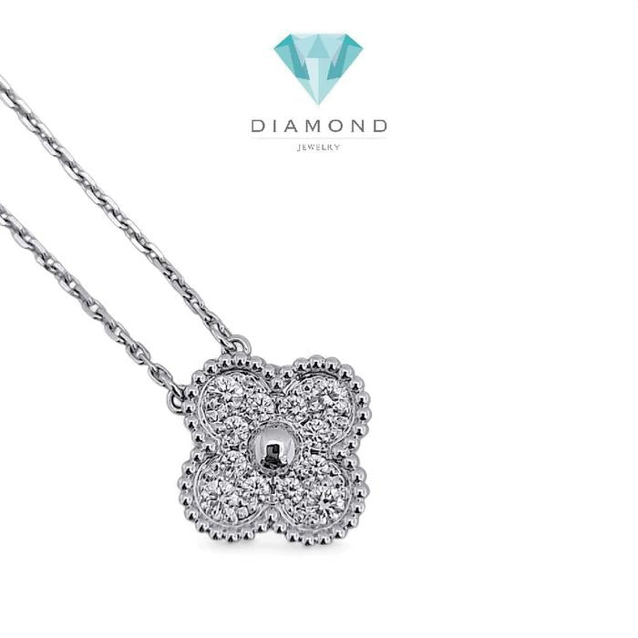 Clover Diamond Necklace 18K / Kalung Clover Berlian 18K / Diamond Jewelry 394KBDAB87000LS-HT