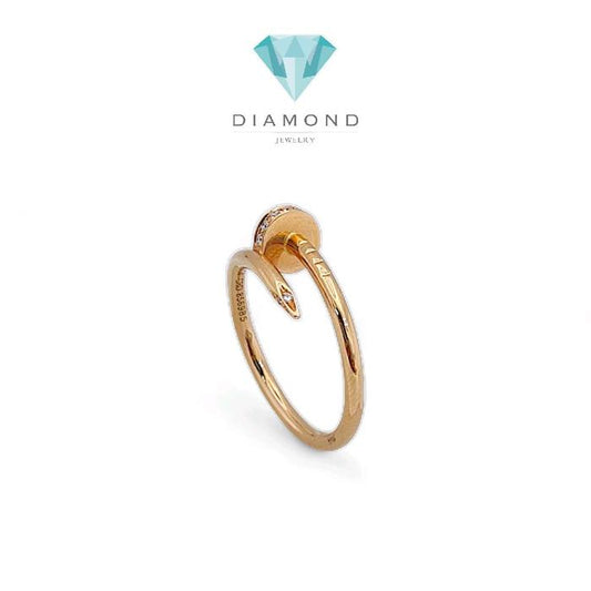 Small Nail Diamond Ring 18K / Cincin Paku Kecil 18K / Diamond Jewelry 352CBD5000RY-HT