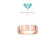 Savoir stripes bamboo diamond ring 18k dr/ cincin berlian dr -Diamond Jewelry