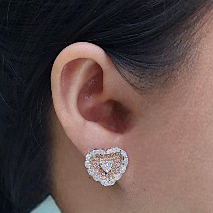 Love Diamond Earring 18K / Diamond Jewelry