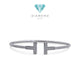 Double T Diamond Bangle 18K / Gelang Berluan Double T 18K / Diamond Jewelry 140GBD129000AB-HT