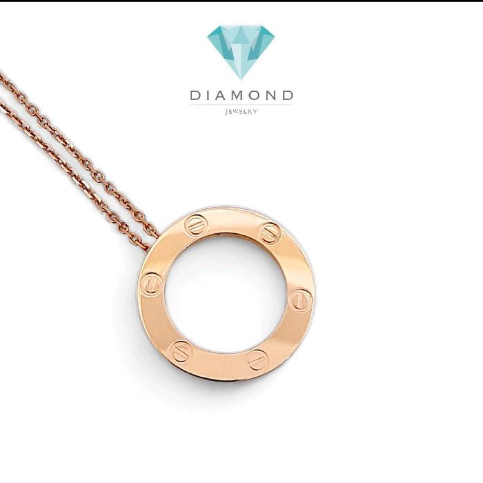 Love Necklace 18K / Diamond Jewelry 400KBD1260RY-HT