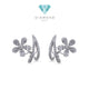 Flower Diamond Earring 18K / Anting Bunga Berlian 18K / Diamond Jewelry 396AB9100VIONLS -HT