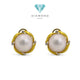 Anting Mutiara Emas 23K Diamond Jewelry 14AM12WP-HT