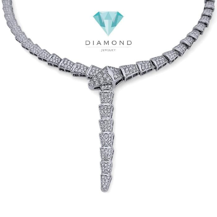 Ulo Serpenti Large Diamond Necklace 18K / Kalung Berlian Ulo Serpenti Besar 18K / Diamond Jewelry-1KBD4465ANNEW-HT