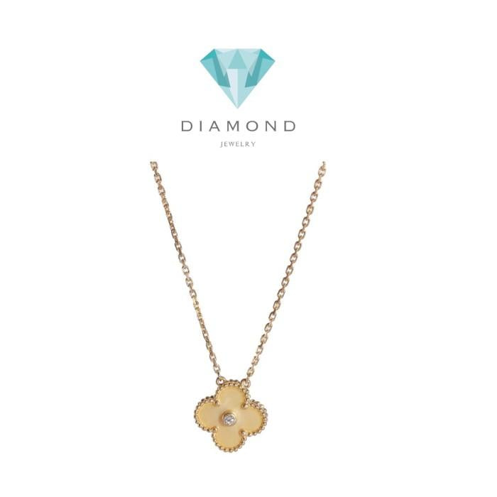 VCA diamond necklace 18k rose gold-Diamond Jewelry